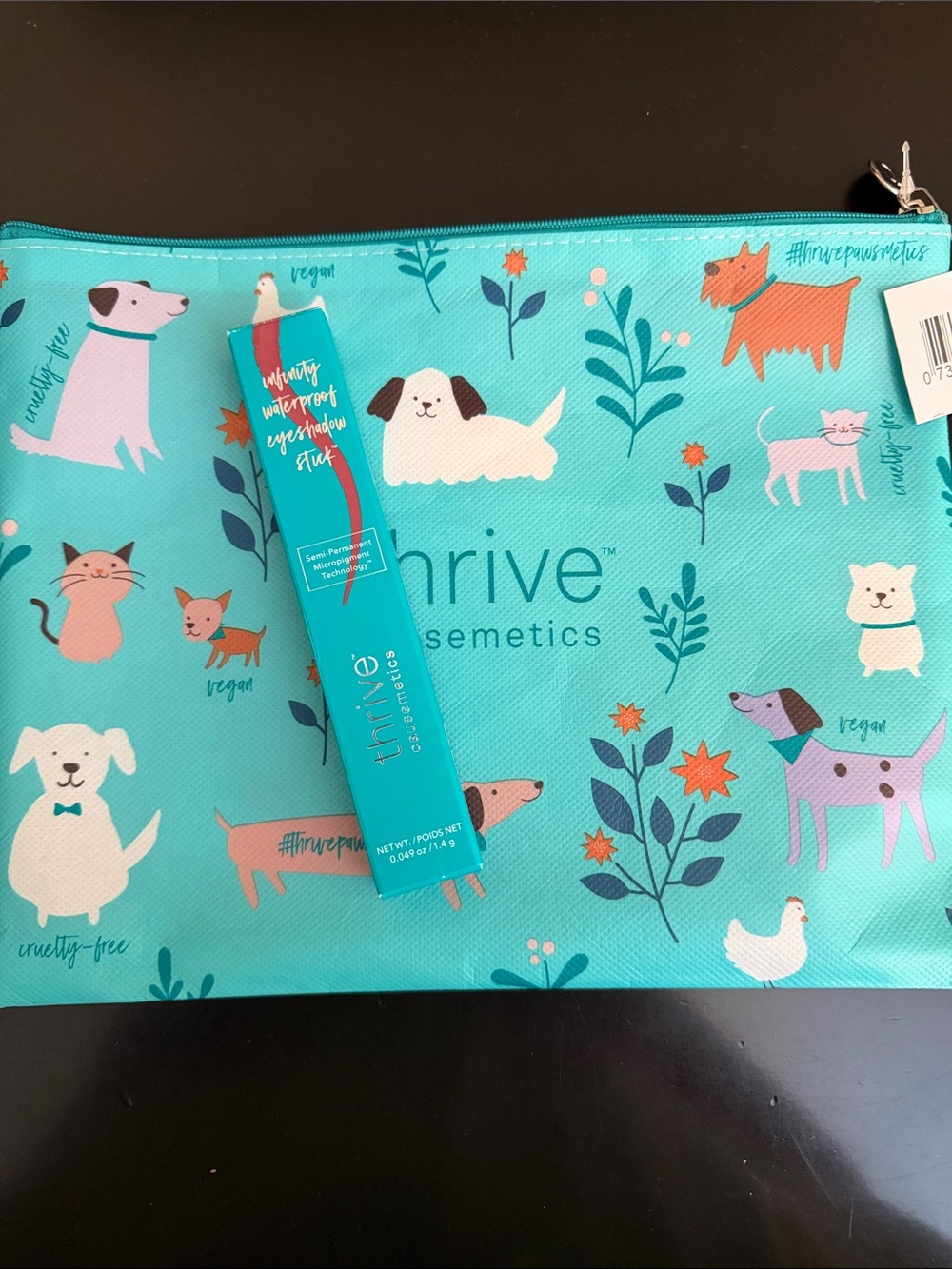 Thrive Causemetics Infinity Waterproof Eyeshadow Stick, Tai, w/pouch, NEW, NWT.